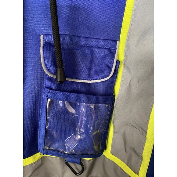 Safety Hoodie Jacket, High Vis Reflective Safety Fleece Hoodie PPE Gear SZ L - Picture 3 of 10